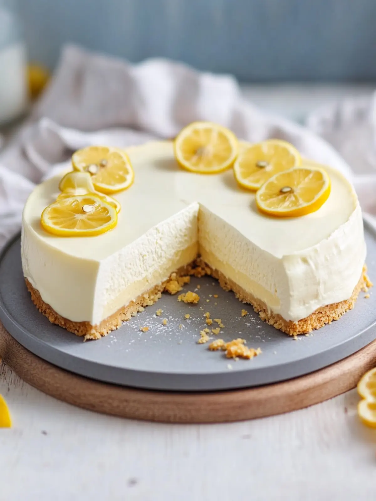 Philadelphia-Torte mit Zitrone – einfaches Rezept ohne Backen
