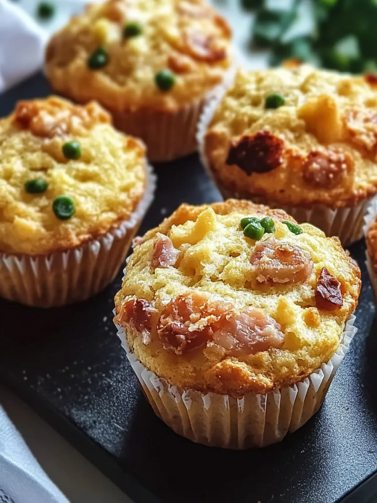 Rührei-Muffins mit Schinken