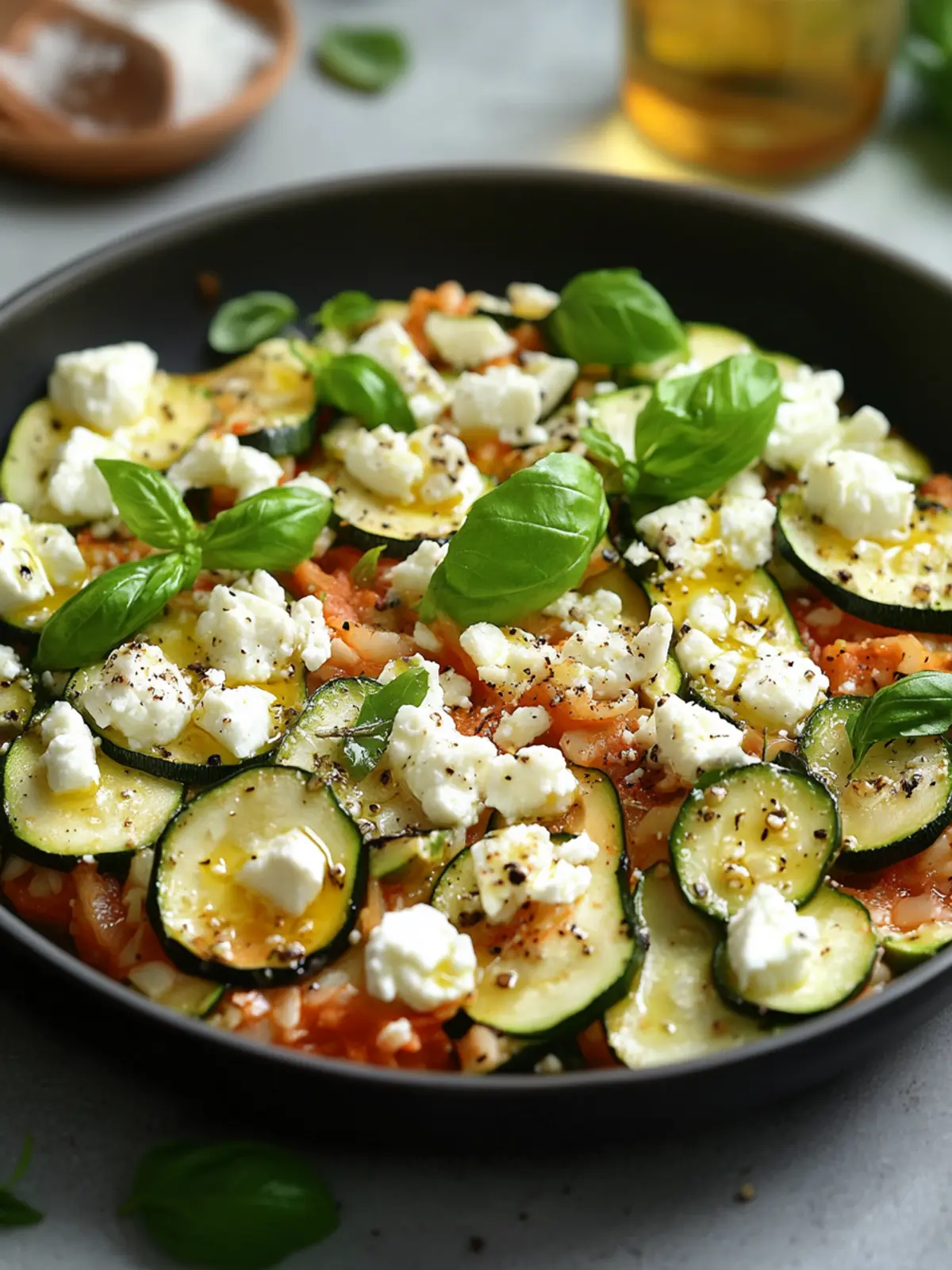 Mediterrane Reispfanne mit Zucchini und Feta: leckere Resteküche