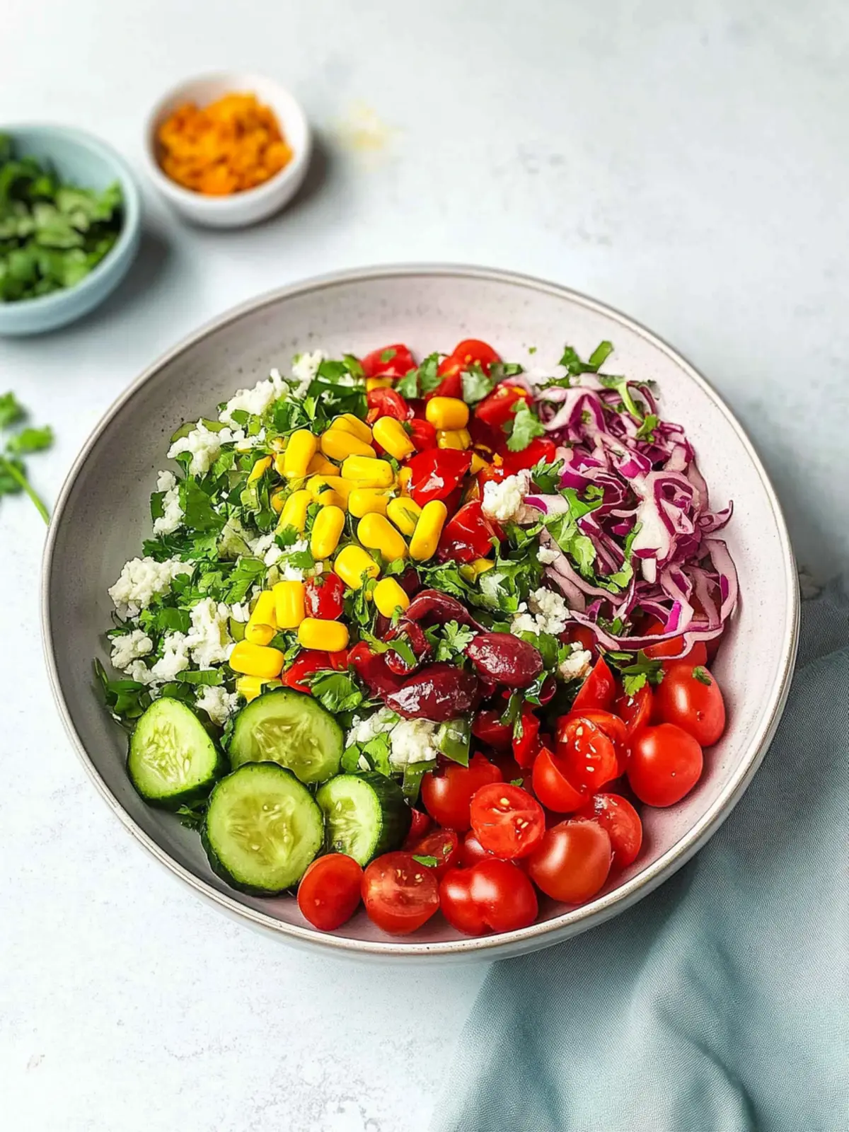 Der Frühling naht und deswegen gibt es mexikanischen Reissalat