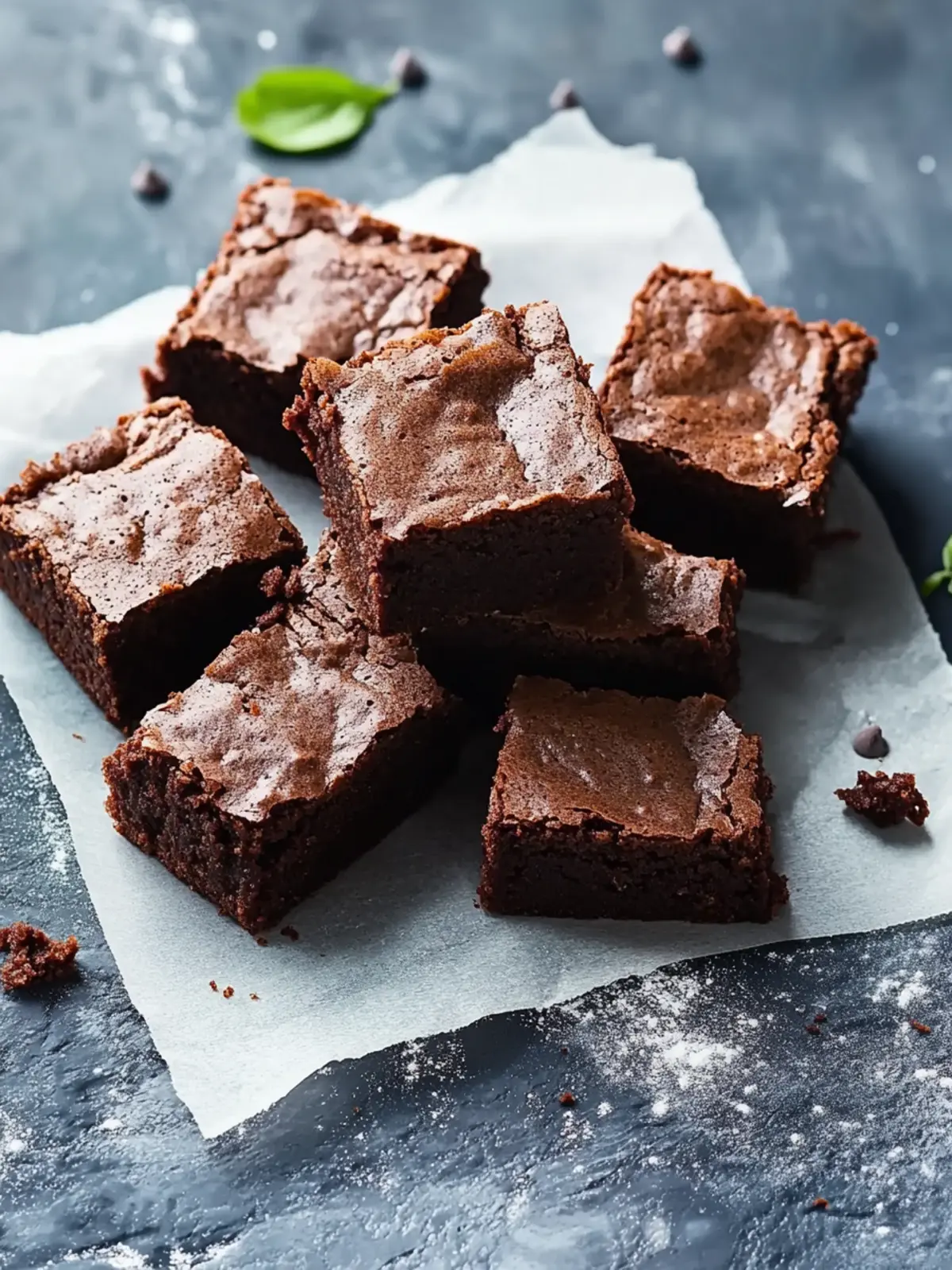 Proteinreiche Schokobrownies mit körnigem Frischkäse