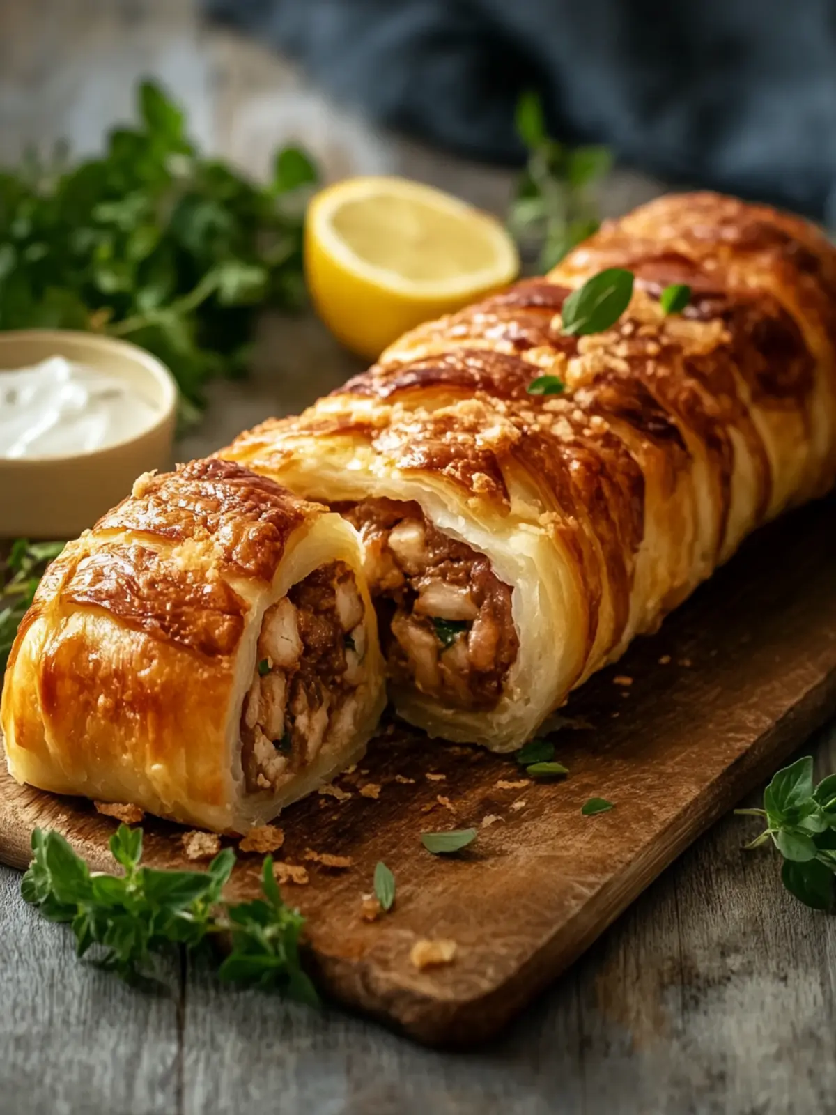Salzige Rolle Rezept – Hackfleisch-Blätterteigrolle