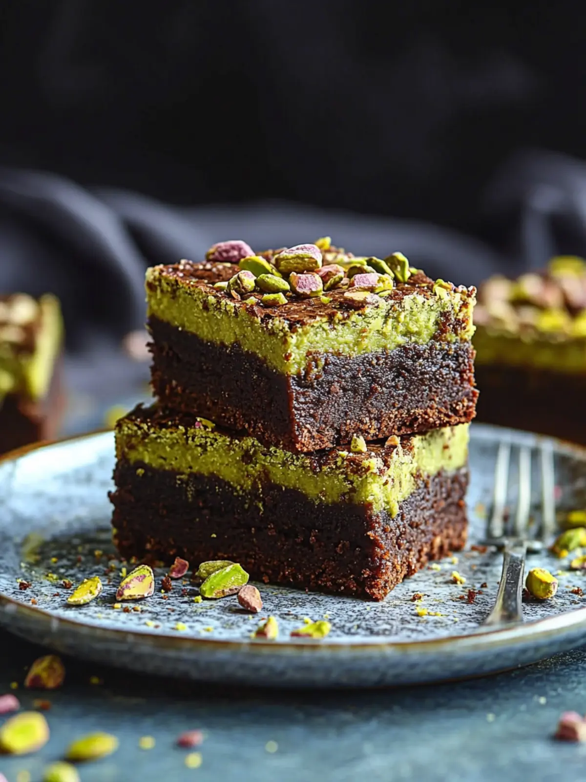 Pistazien-Kunafa-Brownies