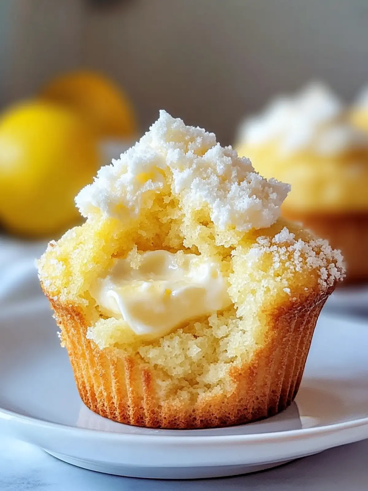 Zitronen-Creme-Käsekuchen-Muffins für den perfekten Genuss