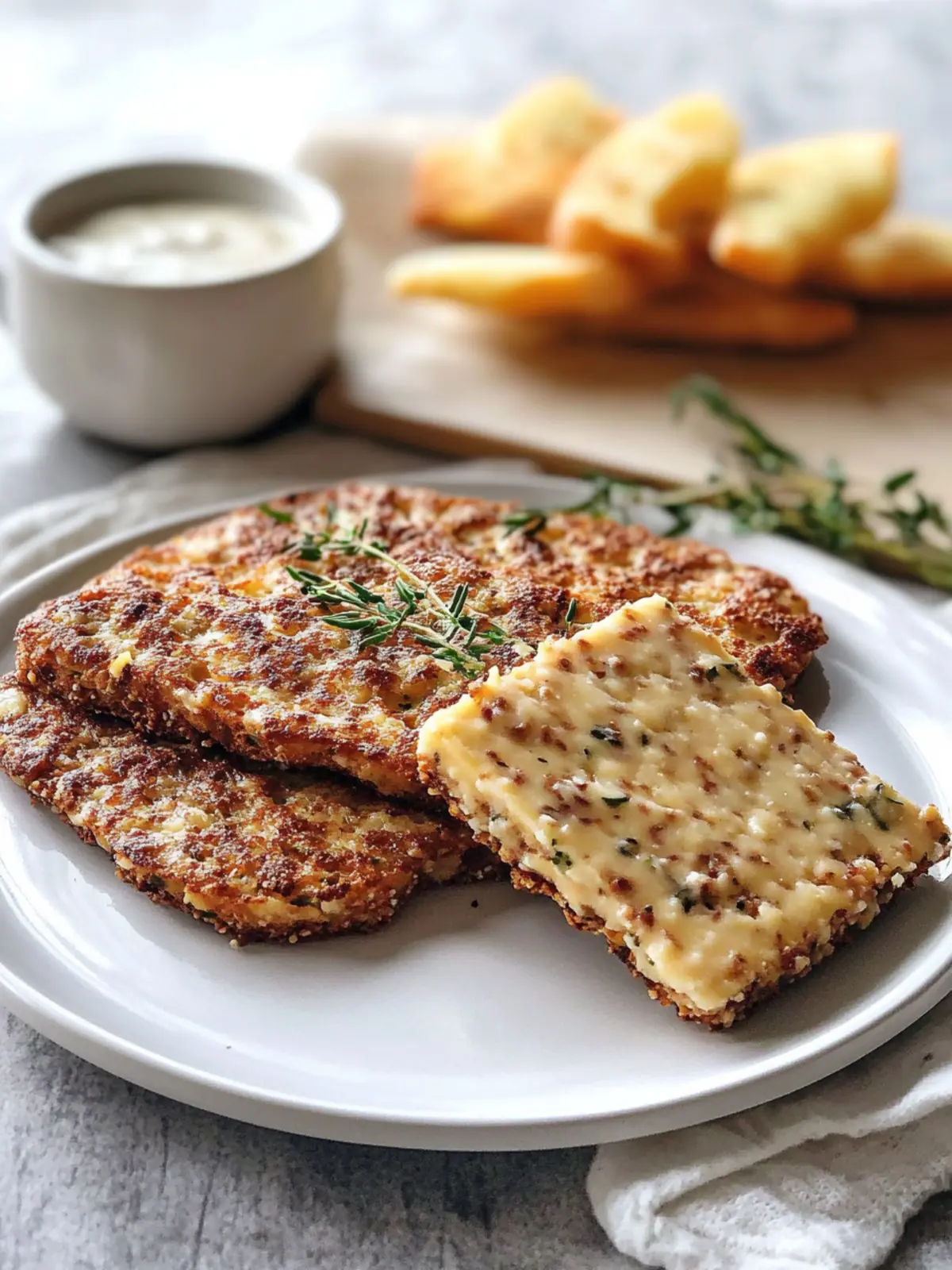 Keto Käse Knoblauchbrot