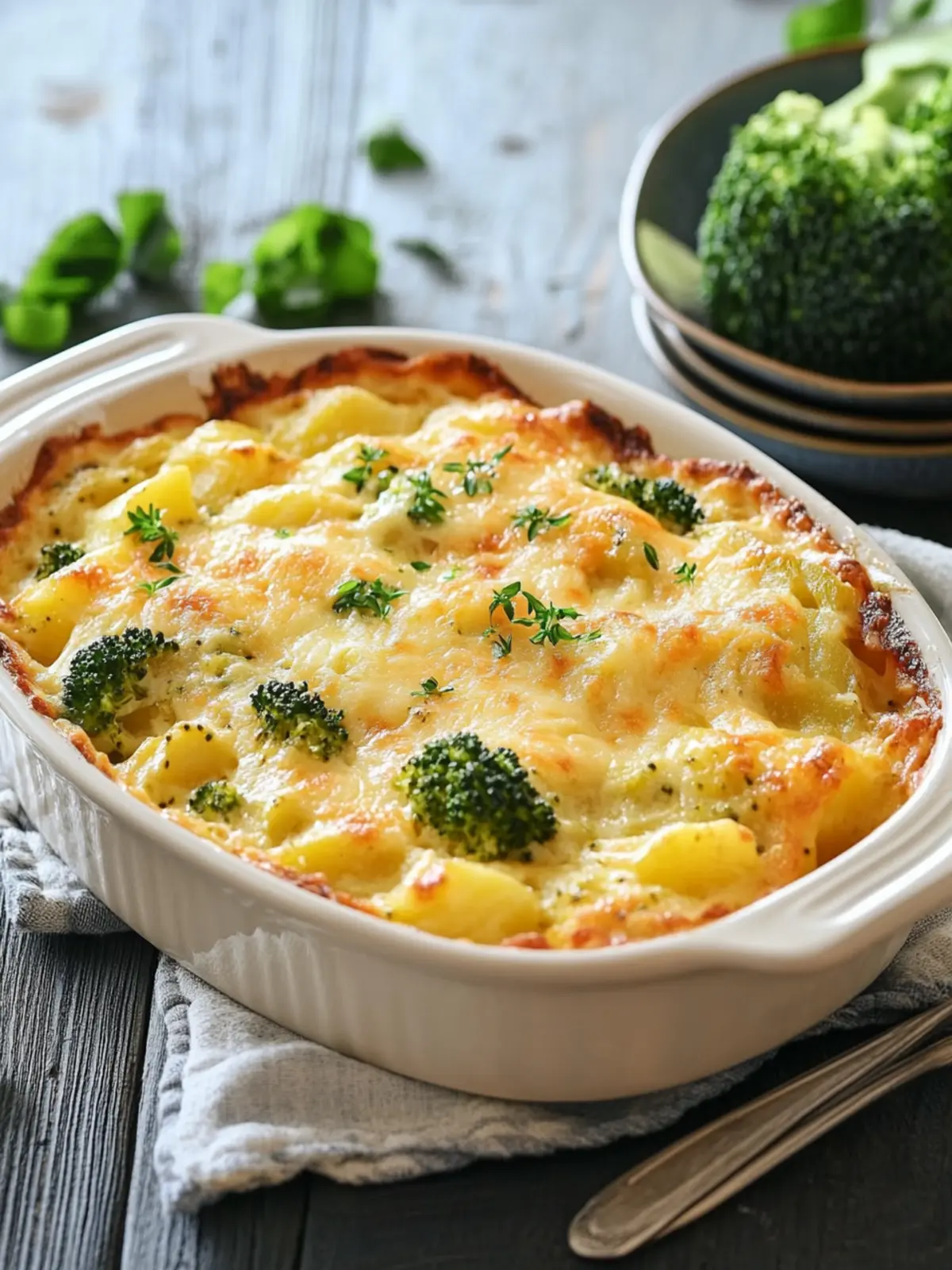 This broccoli potato casserole is a real favorite from the oven