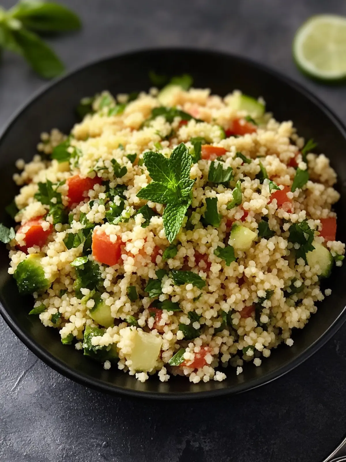 This couscous salad with mint is the perfect summer recipe