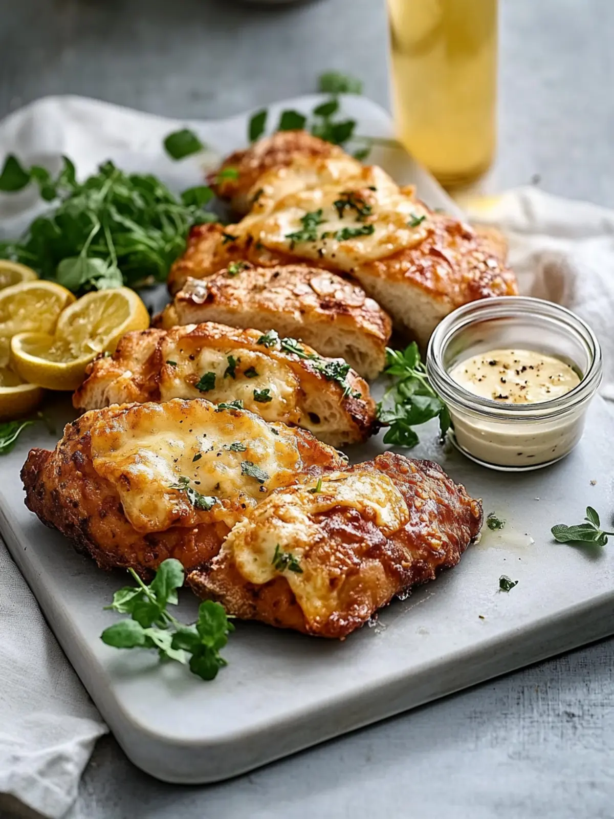 Hähnchen mit Käsekruste