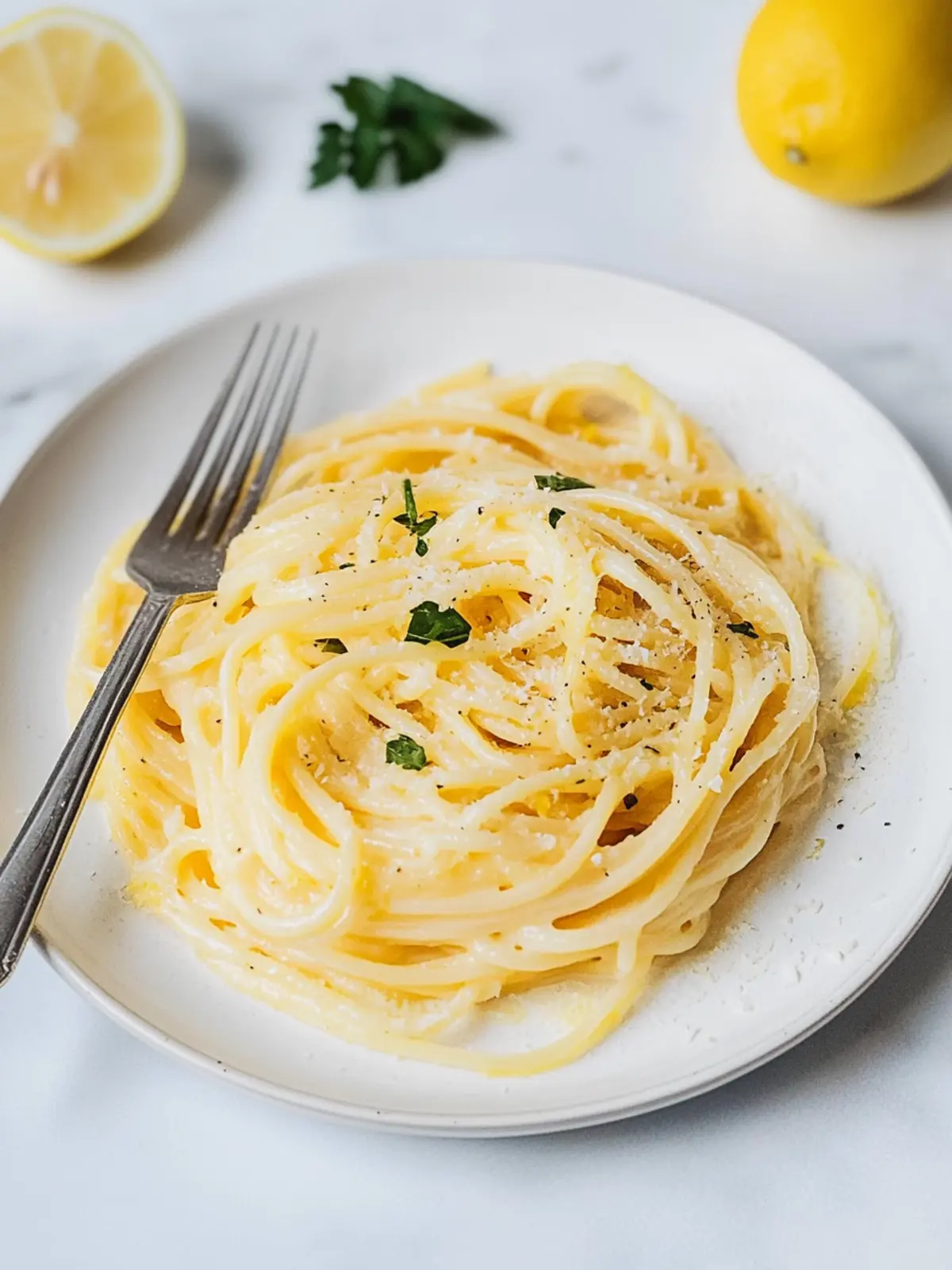 Pasta al Limone – fruchtige Zitronenpasta aus 4 Zutaten