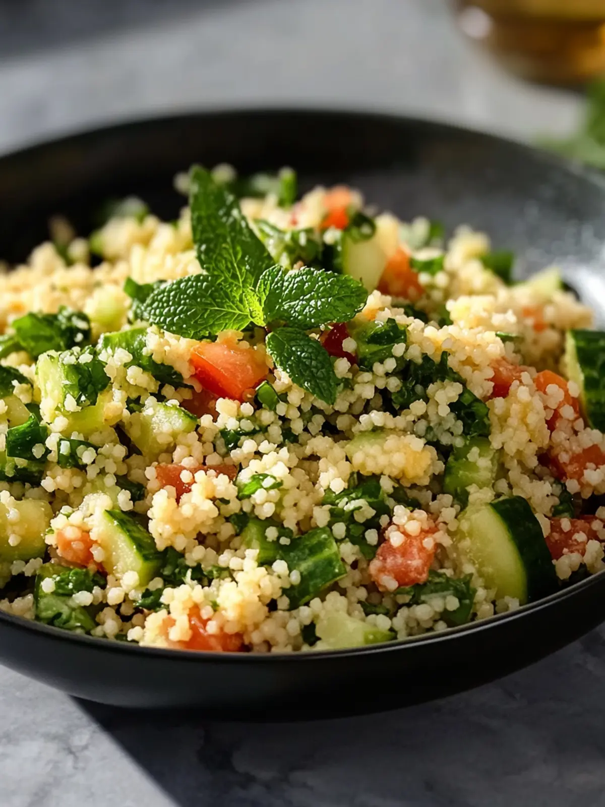 This couscous salad with mint is the perfect summer recipe