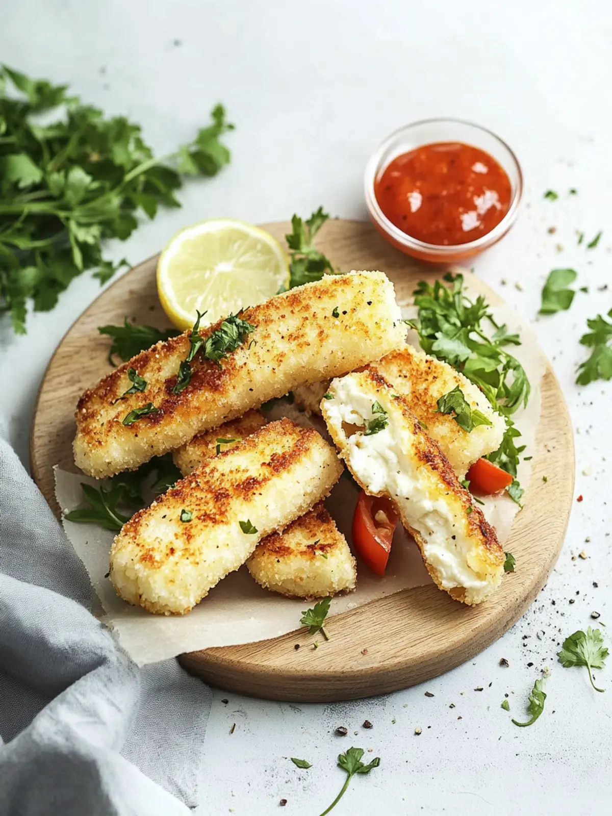 Luftfritteuse Halloumi Pommes