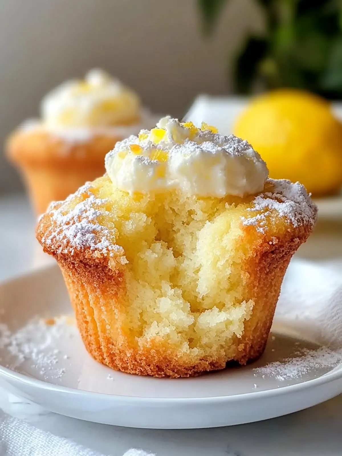 Zitronen-Creme-Käsekuchen-Muffins für den perfekten Genuss