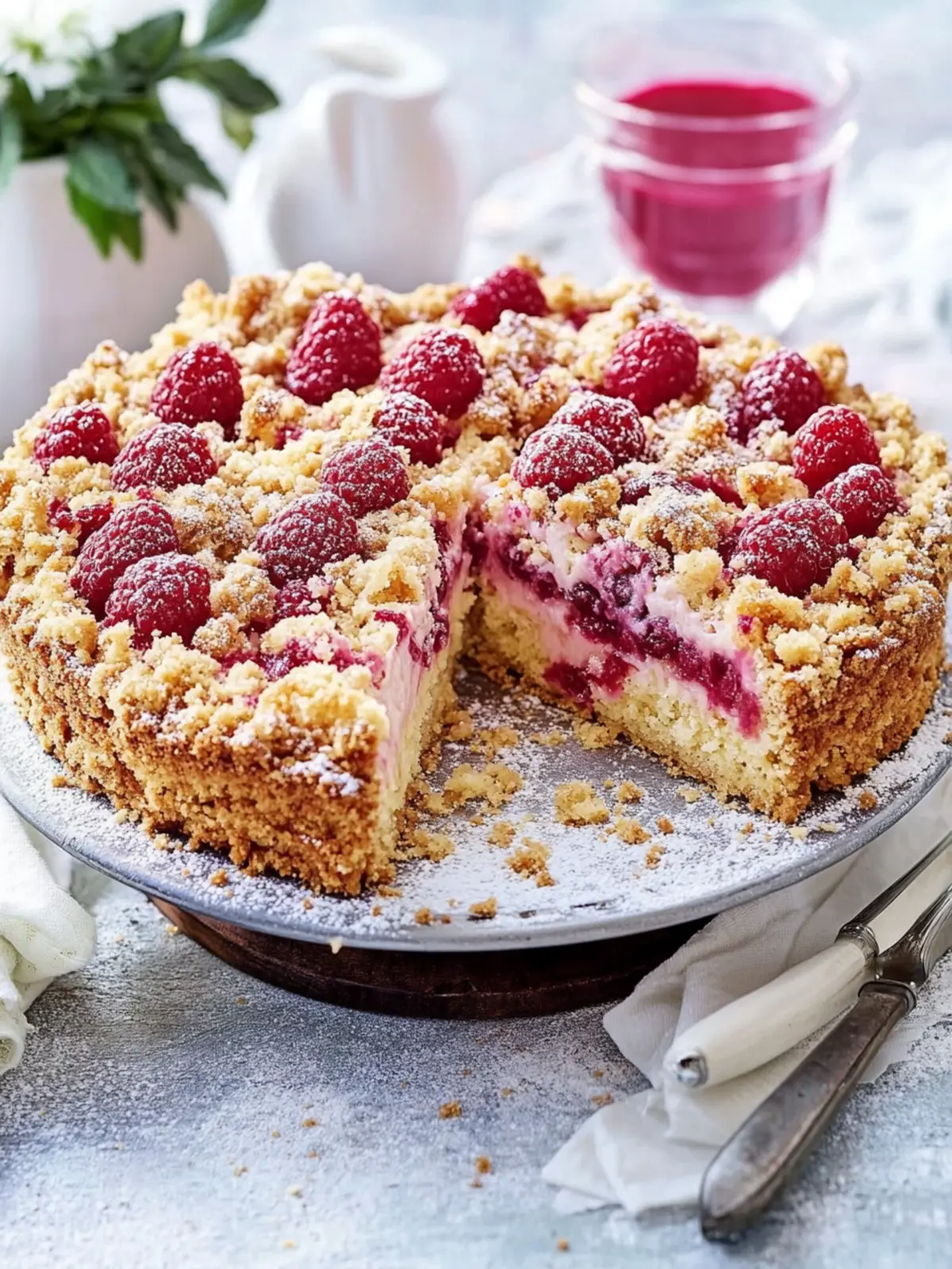 Sommerliebling: Dieser Johannisbeer-Streusel-Käsekuchen ist pure Versuchung