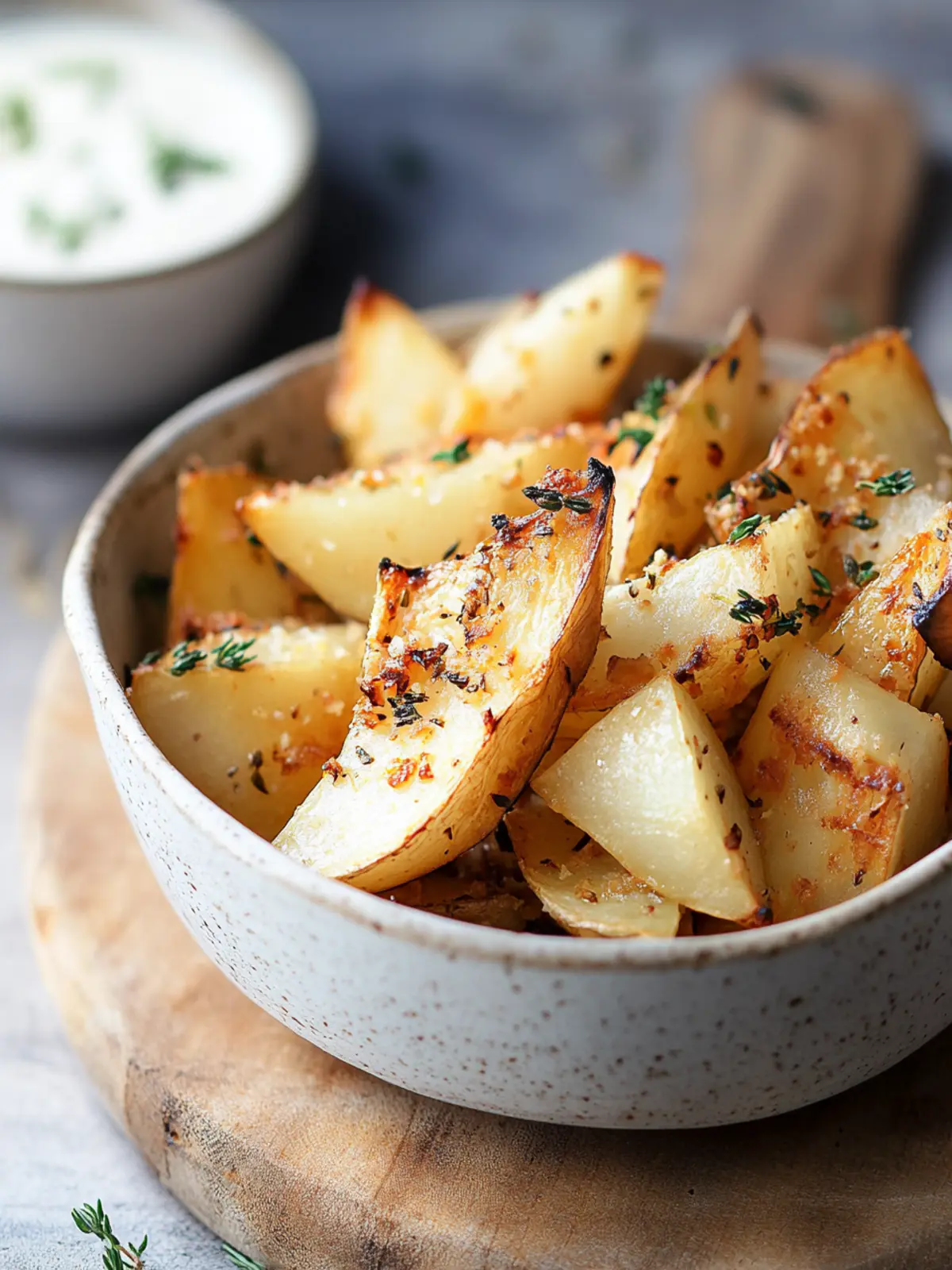 Crispy baked kohlrabi from the oven is a great side dish