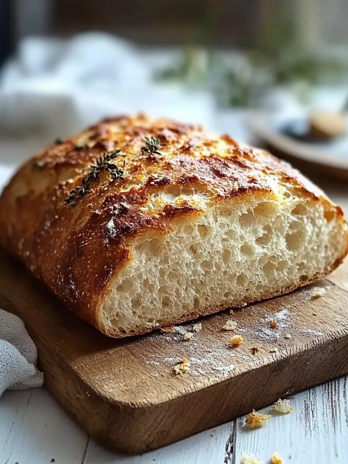 Knoblauchbrot ohne Kneten