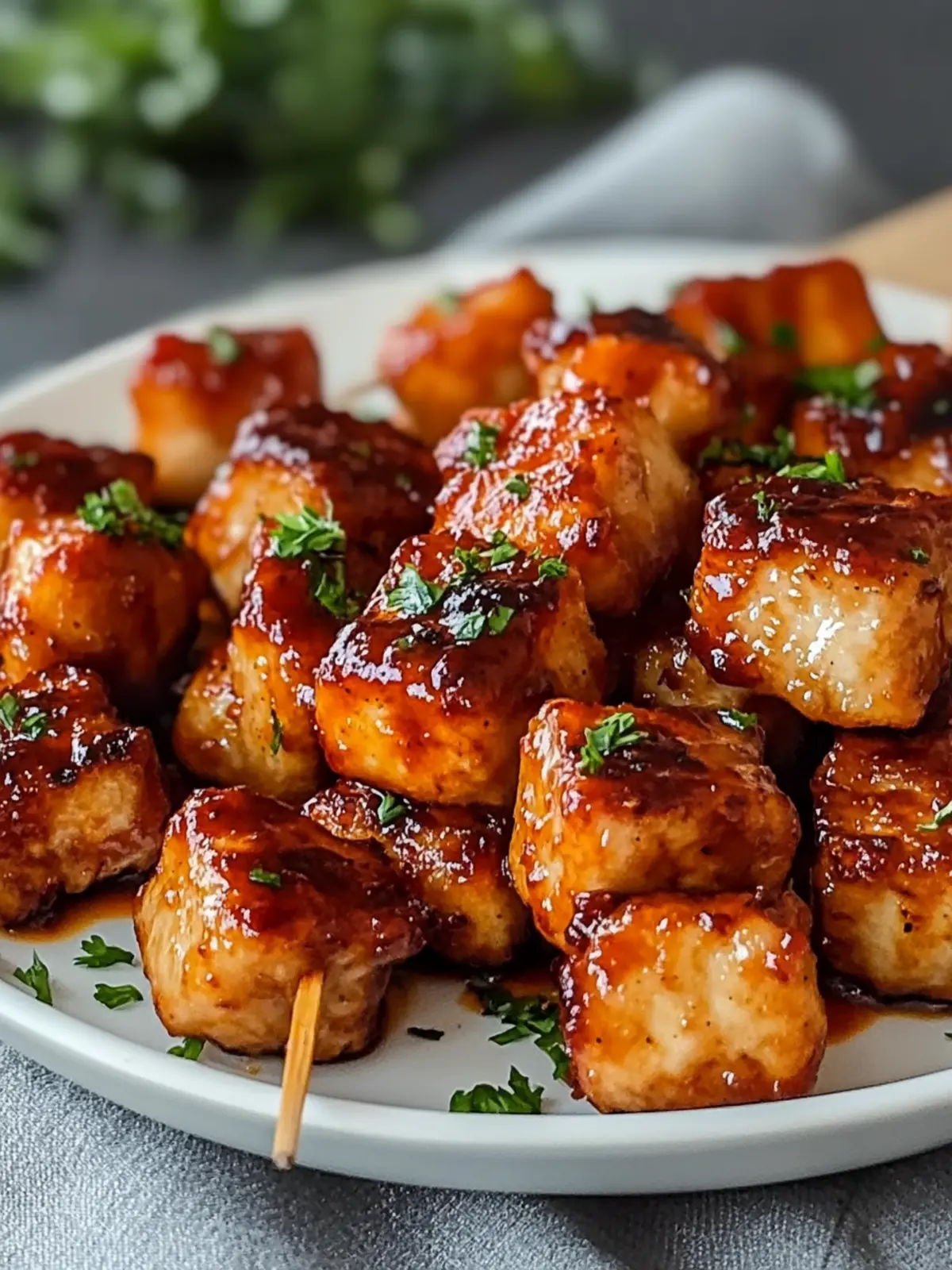 Airfryer Honig BBQ Hähnchen-Bites: Schnell & super lecker