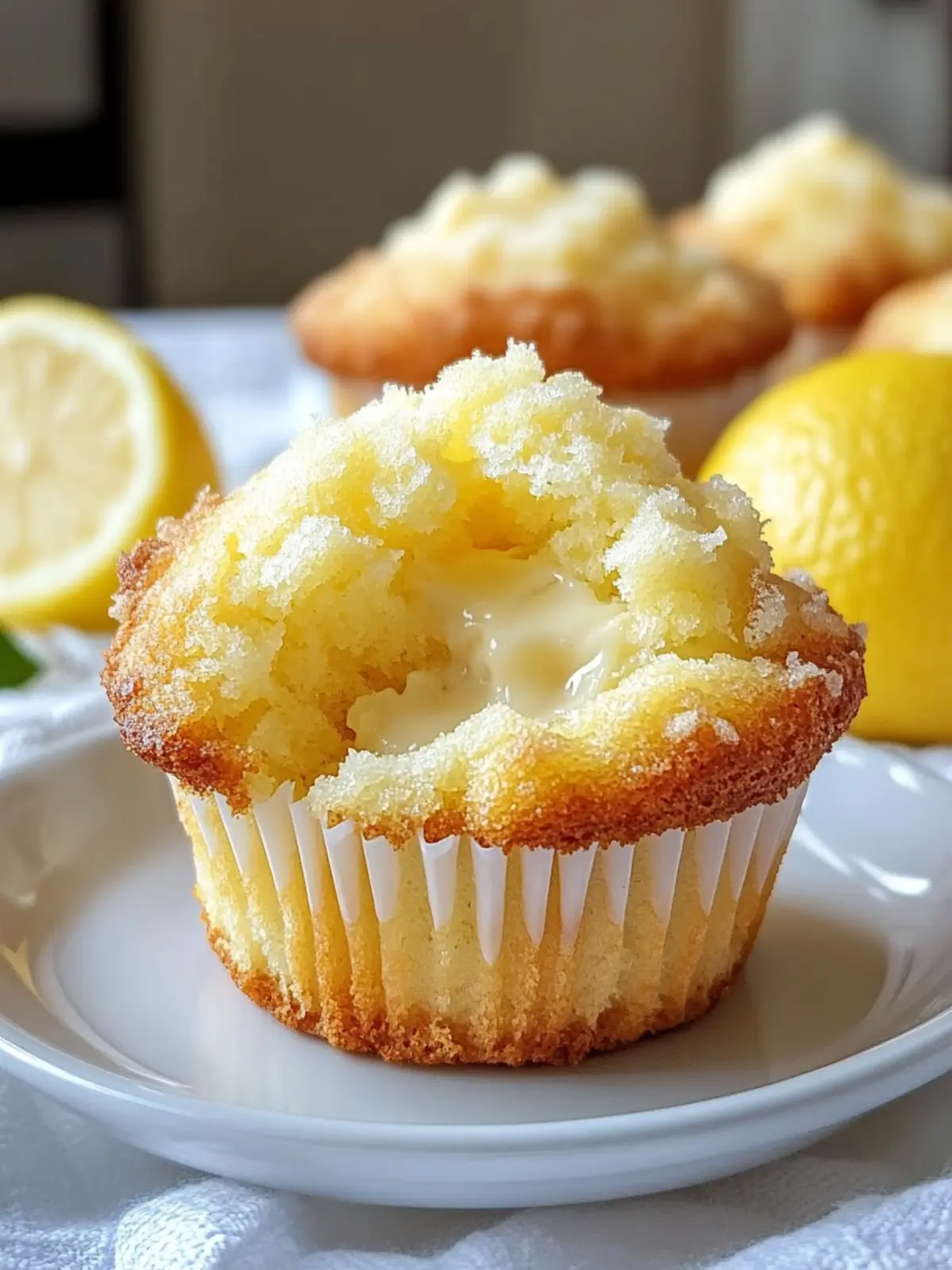 Zitronen-Creme-Käsekuchen-Muffins für den perfekten Genuss