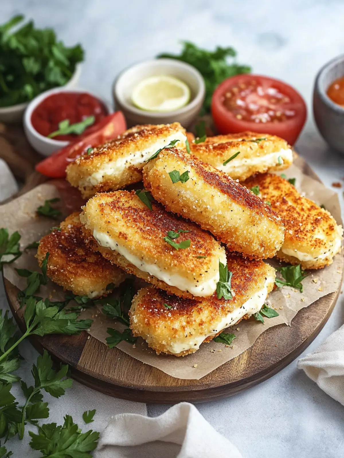 Luftfritteuse Halloumi Pommes