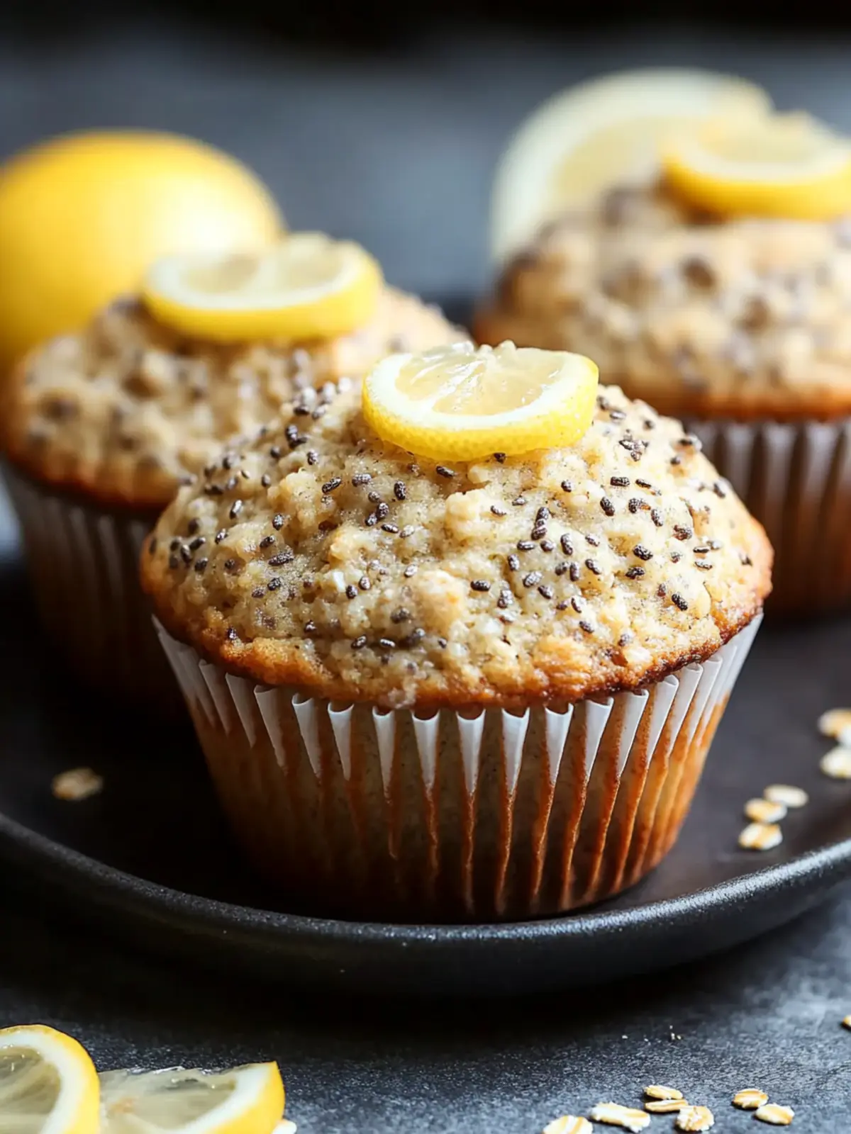 Gluten-free lemon chia oat muffins: the simple recipe for a healthy breakfast