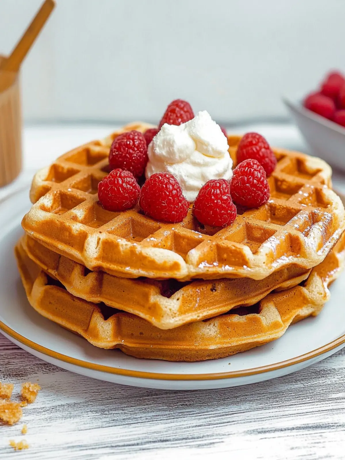 Waffeln ohne Zucker