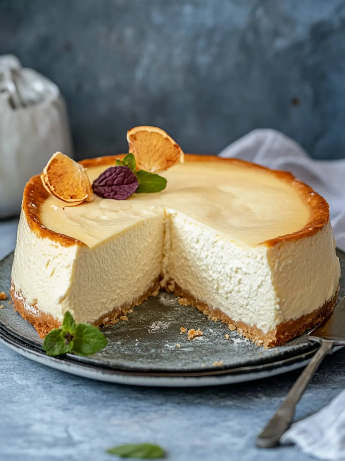 Cheesecake without base – creamy quark cake, super delicious