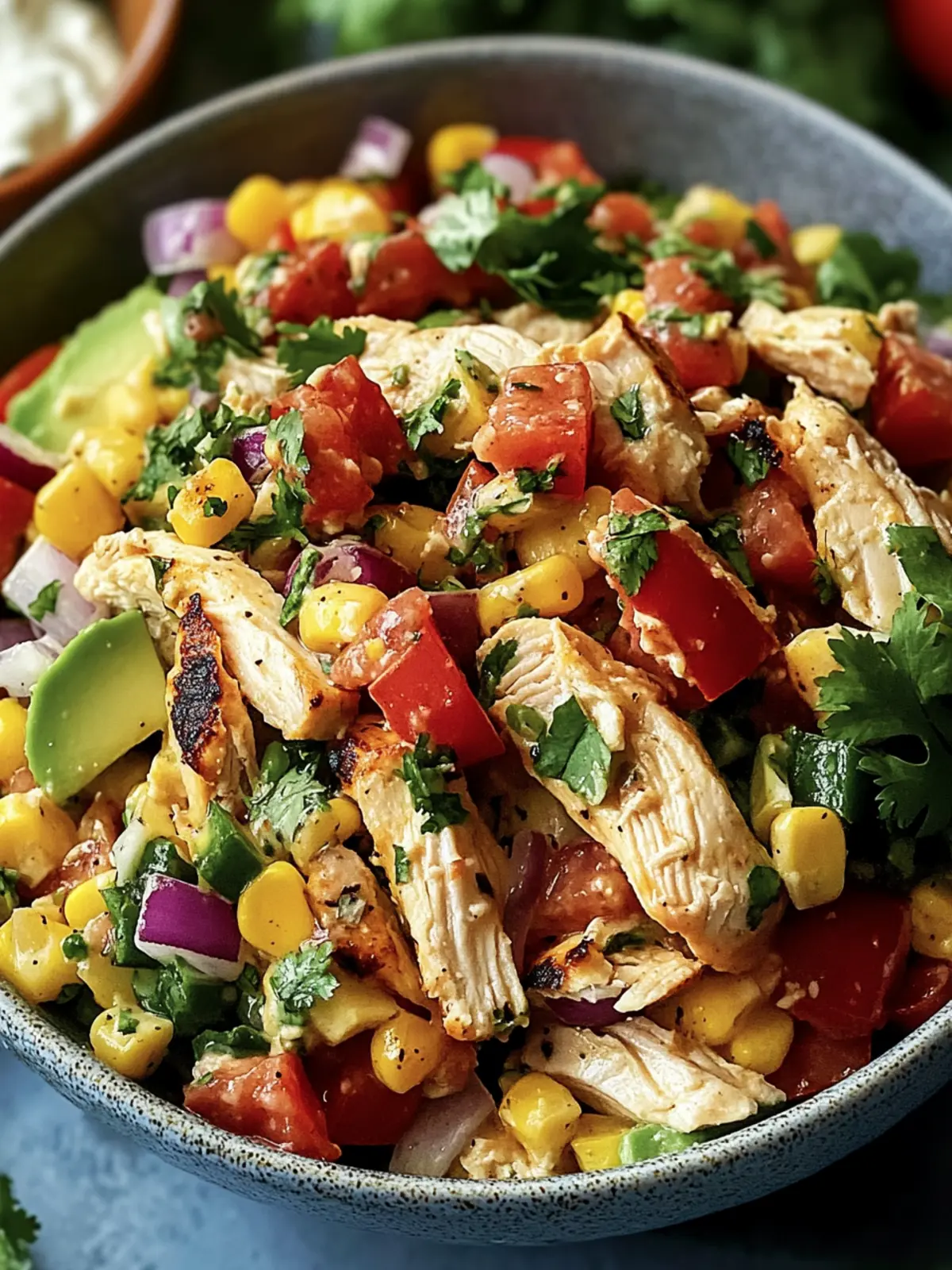 Southwest Chicken Salad with Greek Yogurt