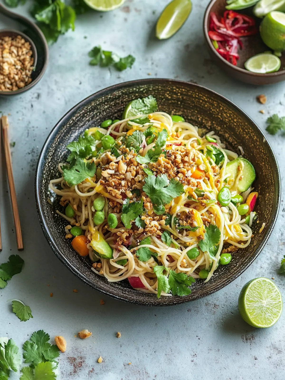 Crispy, fresh, aromatic: your lime crunch noodle salad