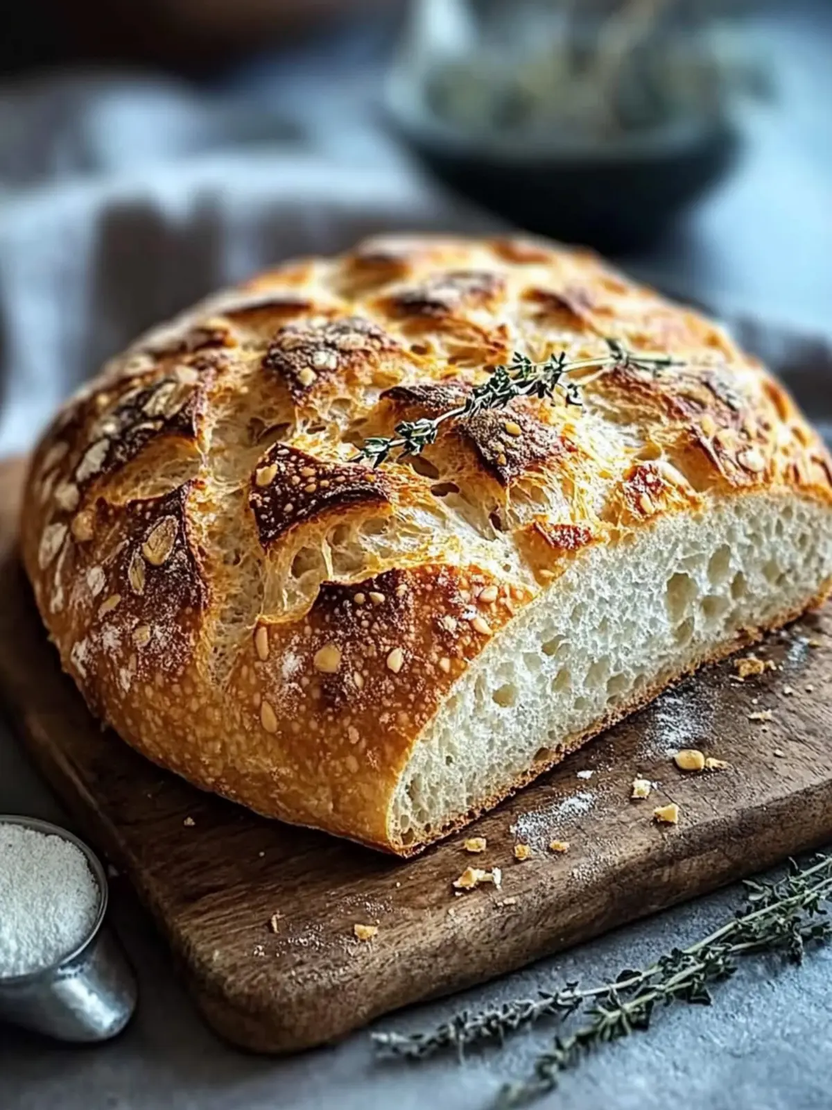 Knoblauchbrot ohne Kneten