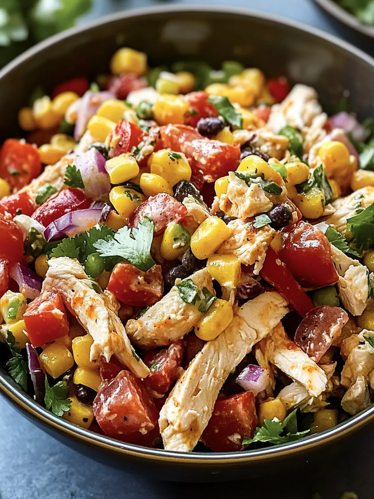 Southwest Chicken Salad with Greek Yogurt