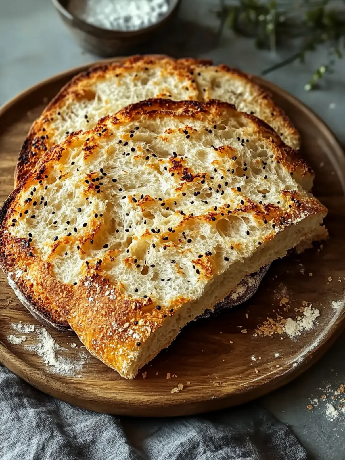 Keto Hüttenkäse-Fladenbrot
