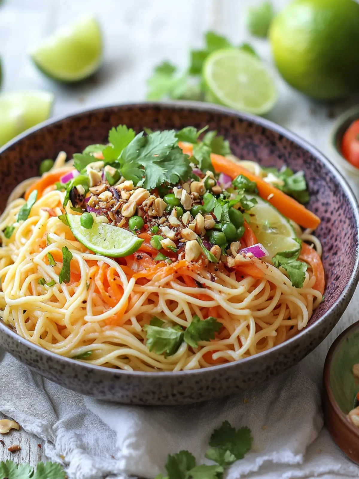 Crispy, fresh, aromatic: your lime crunch noodle salad