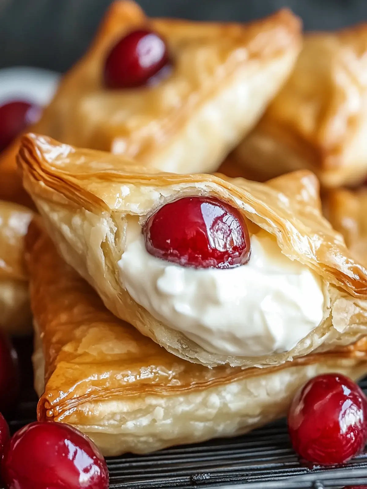 Cherry pockets with cream cheese filling: This is how it works
