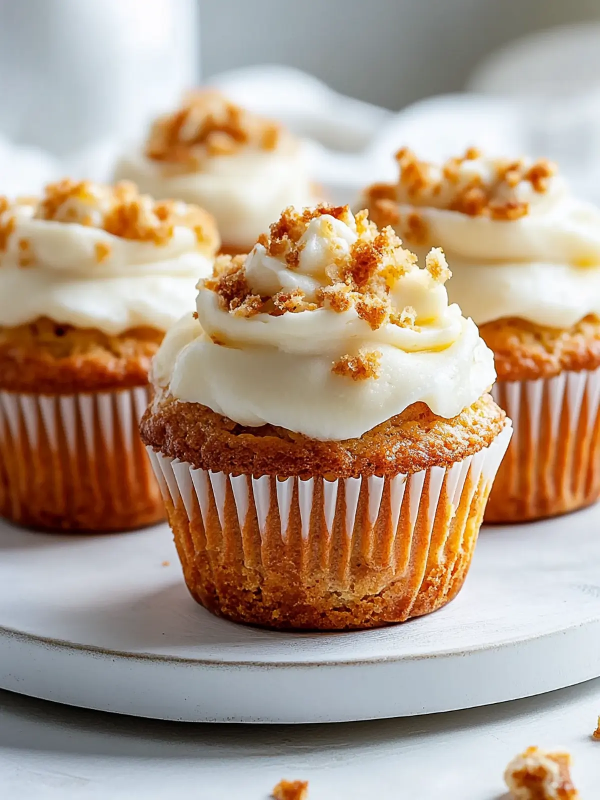 Leckere Karottenkuchen-Muffins mit Frischkäse-Frosting