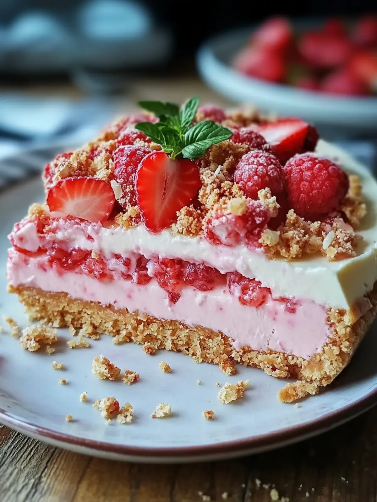 Erdbeer Crunch Käsekuchen ganz einfach selber machen