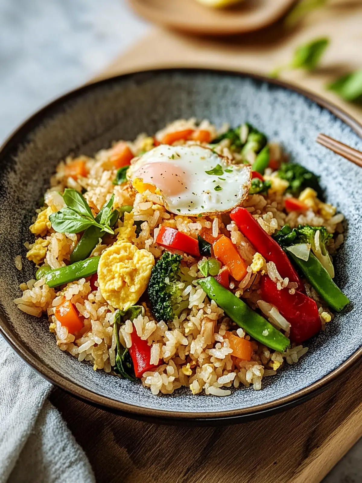 Fried Rice with Vegetables and Egg