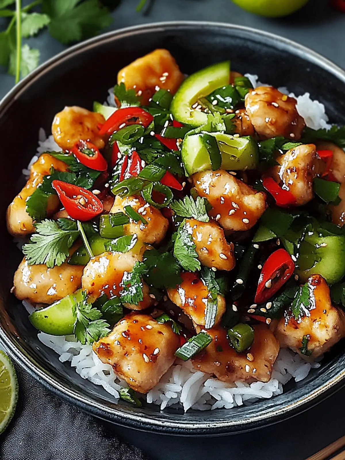 Süßes und scharfes Thai-Hähnchen in 30 Minuten