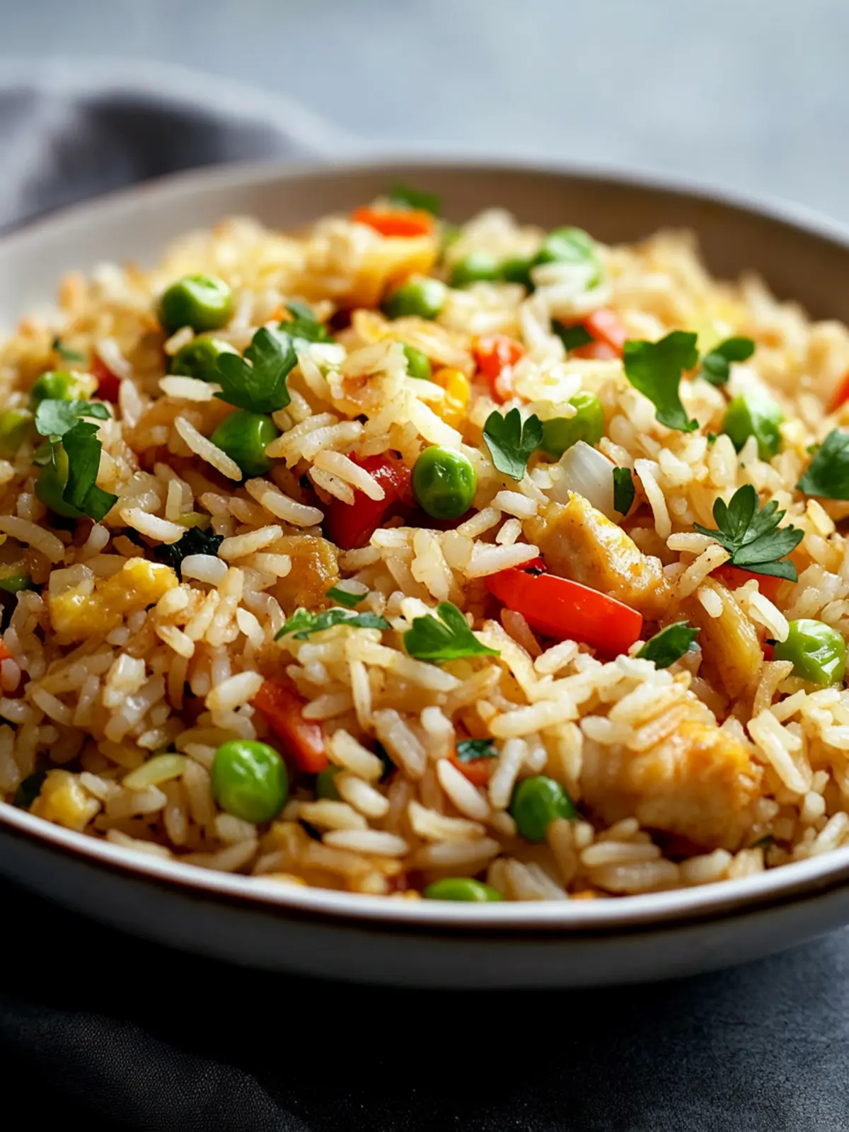 Fried rice from the hot air fryer: quick & delicious