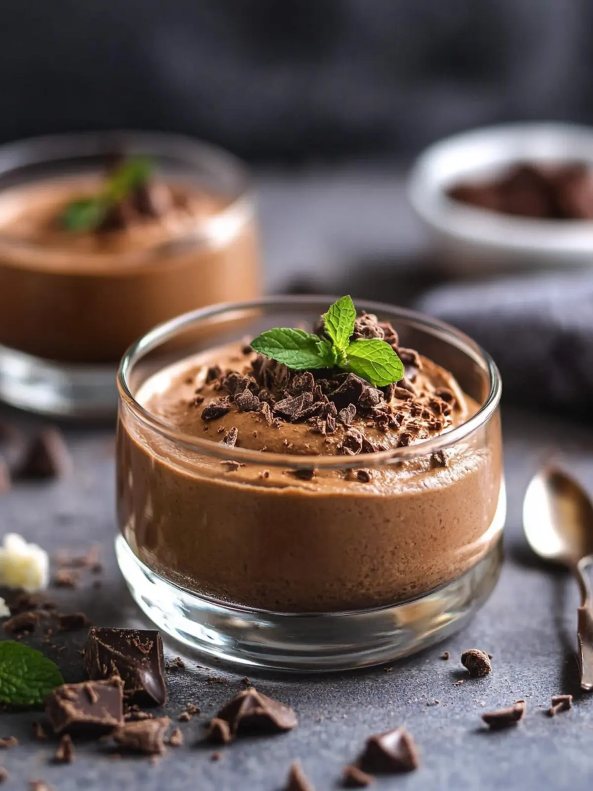 For this fluffy chocolate mousse you only need 2 ingredients