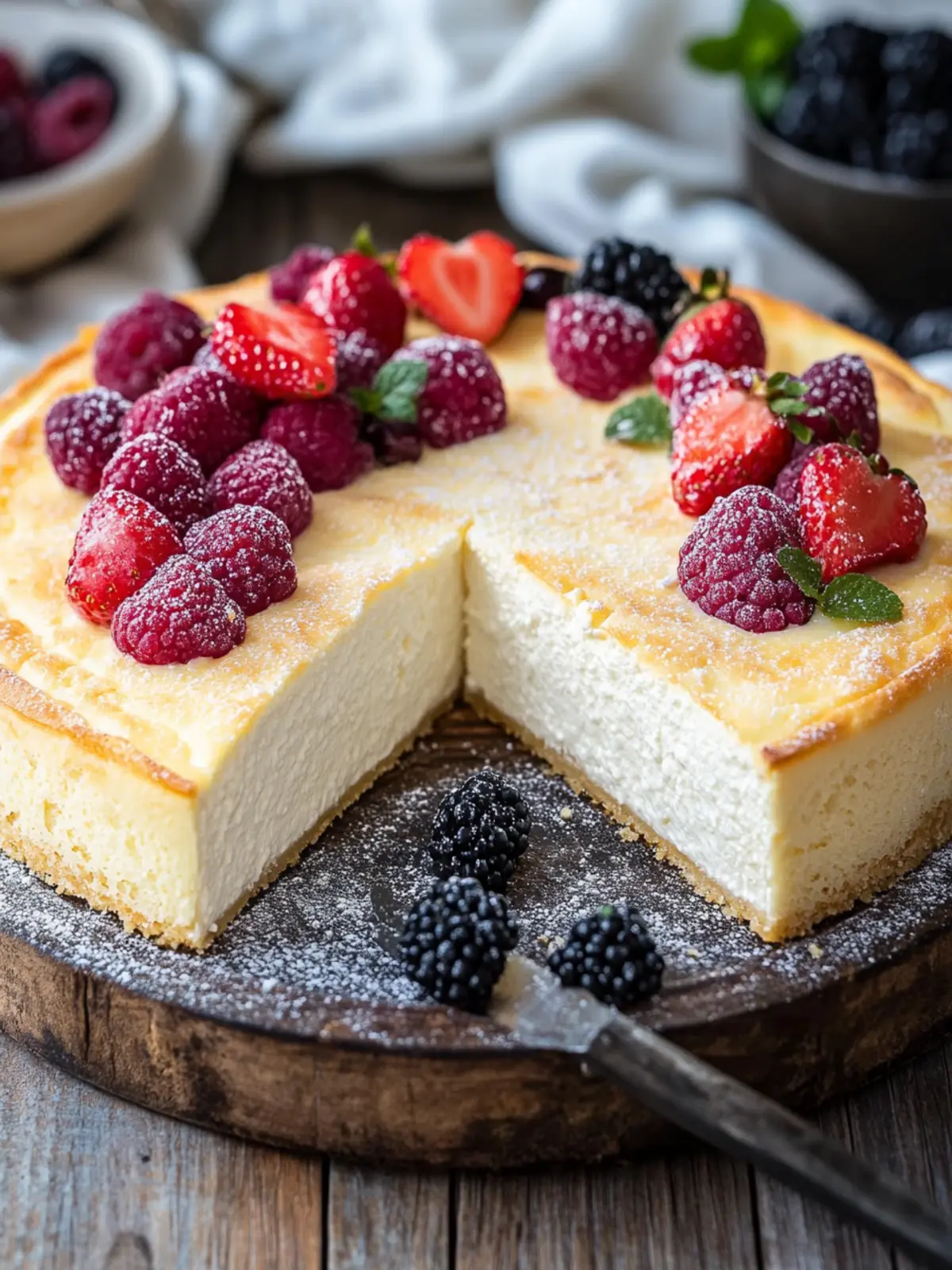 Quarkkuchen ohne Zucker