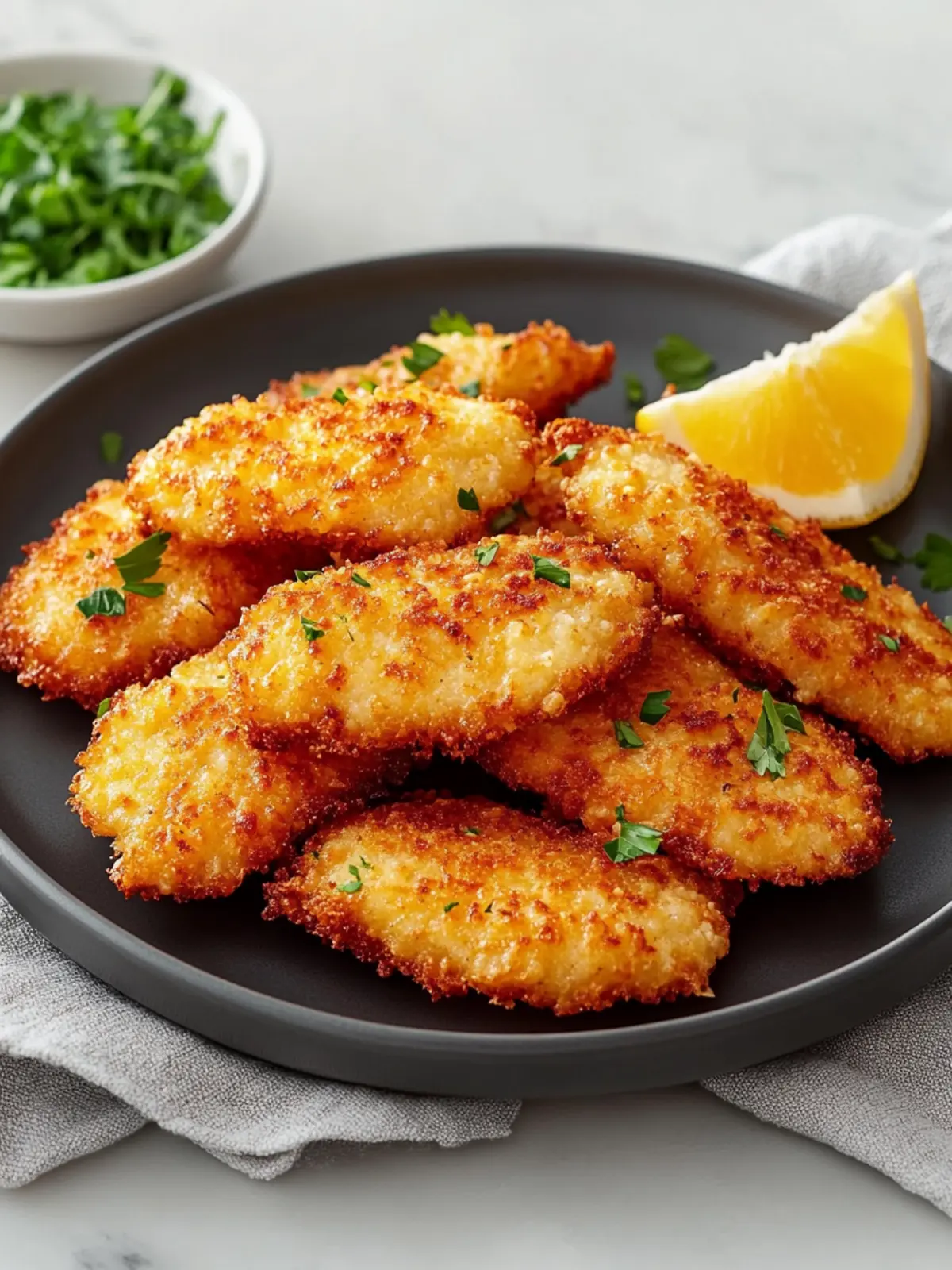 Airfryer Parmesan Hähnchen Rezept