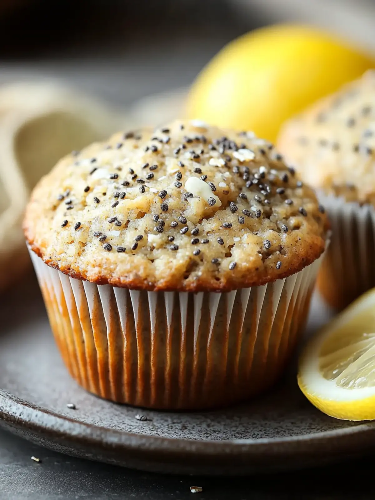 Gluten-free lemon chia oat muffins: the simple recipe for a healthy breakfast