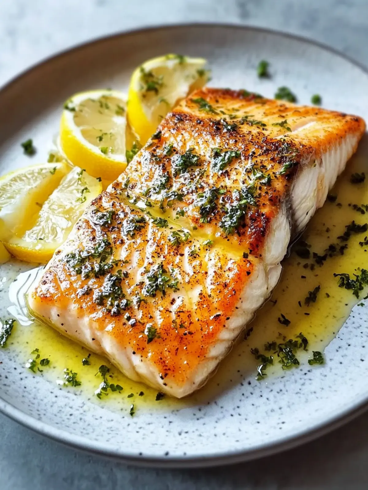 15-Minuten Airfryer Lachsfilet: Knuspriger Genuss mit Zitronenbutter