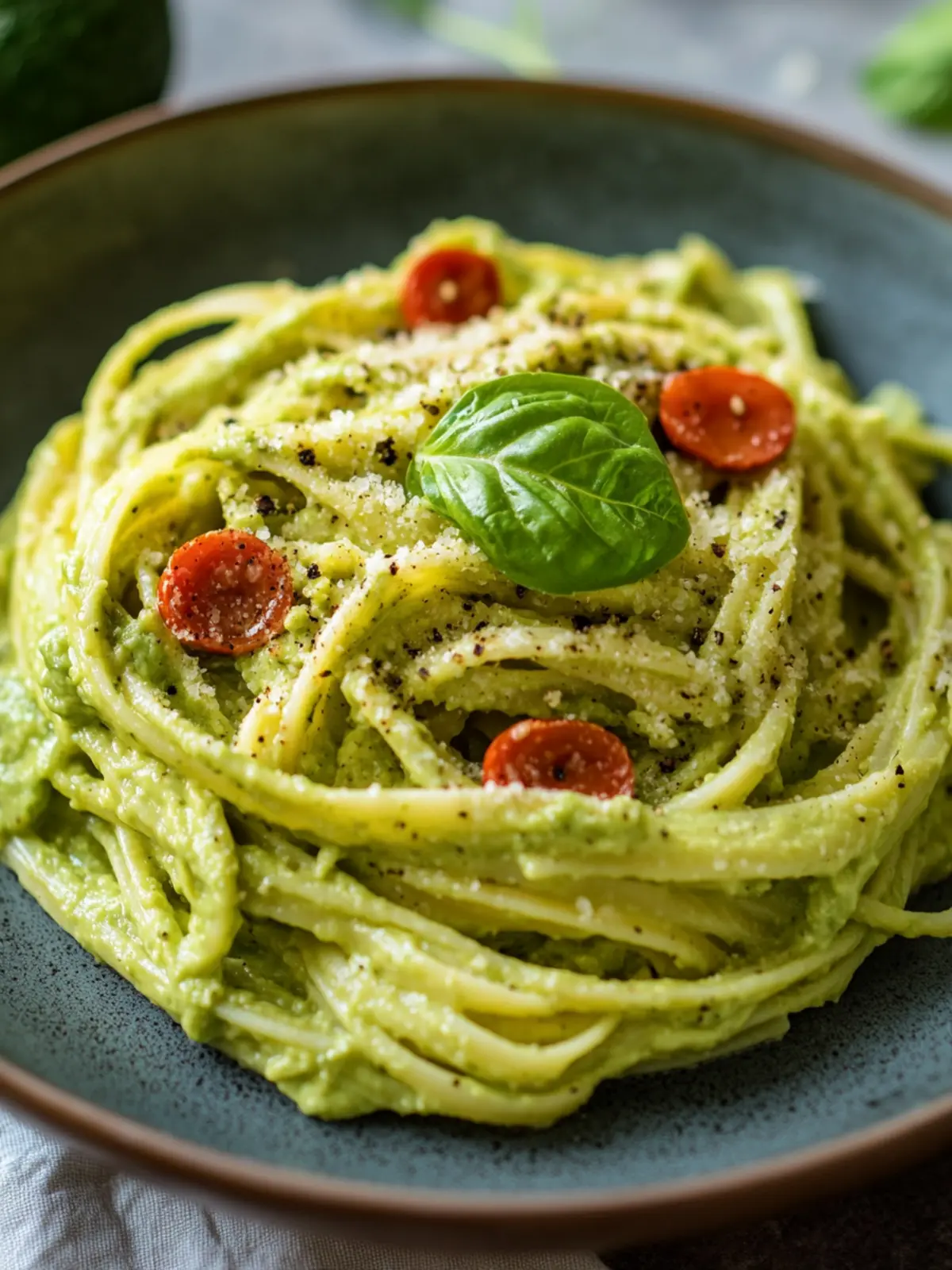Cremige Avocado Pasta Vegan – Frisch, Cremig und Blitzschnell Gemacht