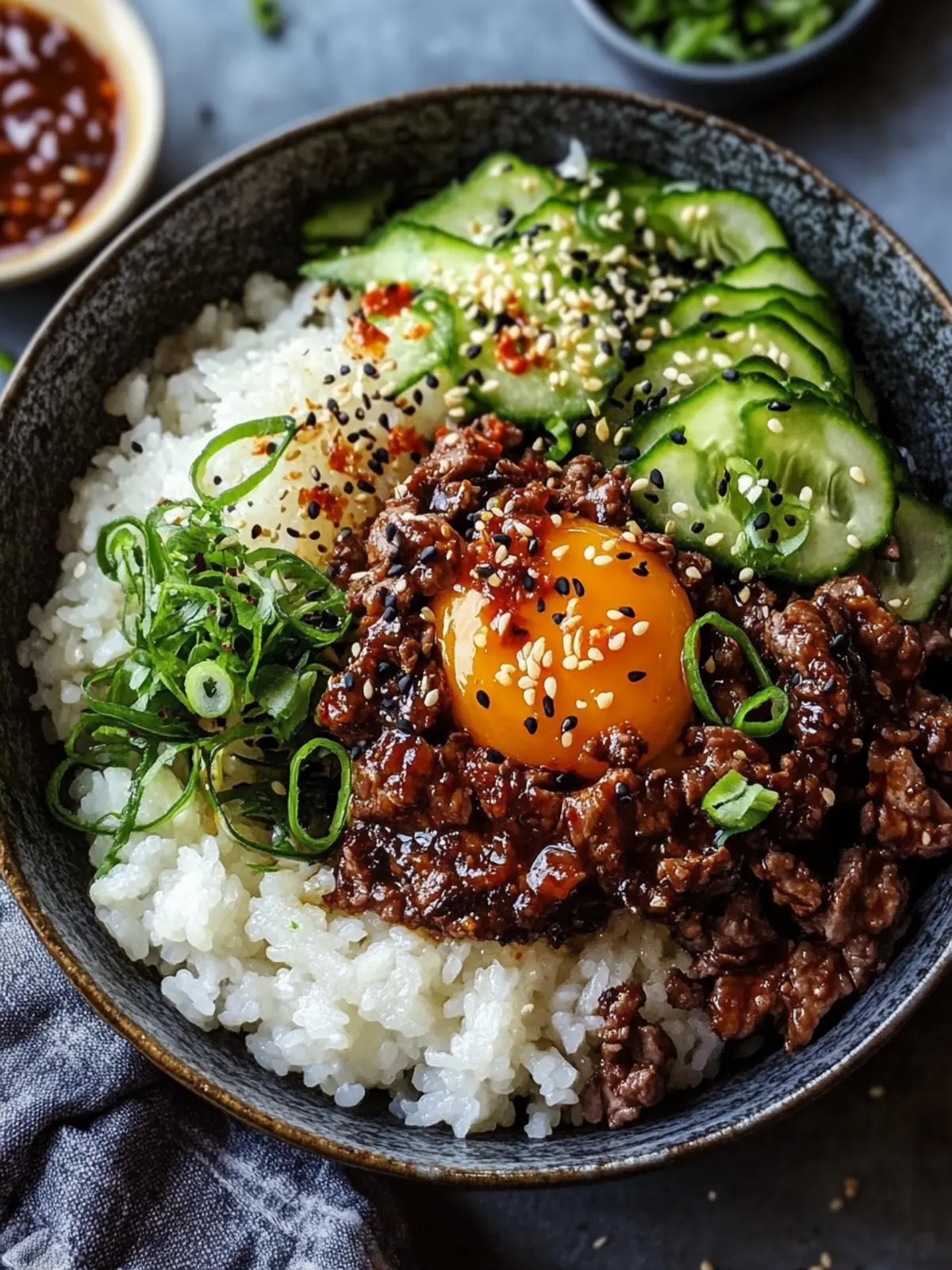 Koreanisches Rinderhackfleisch-Bowl (25 Minuten)