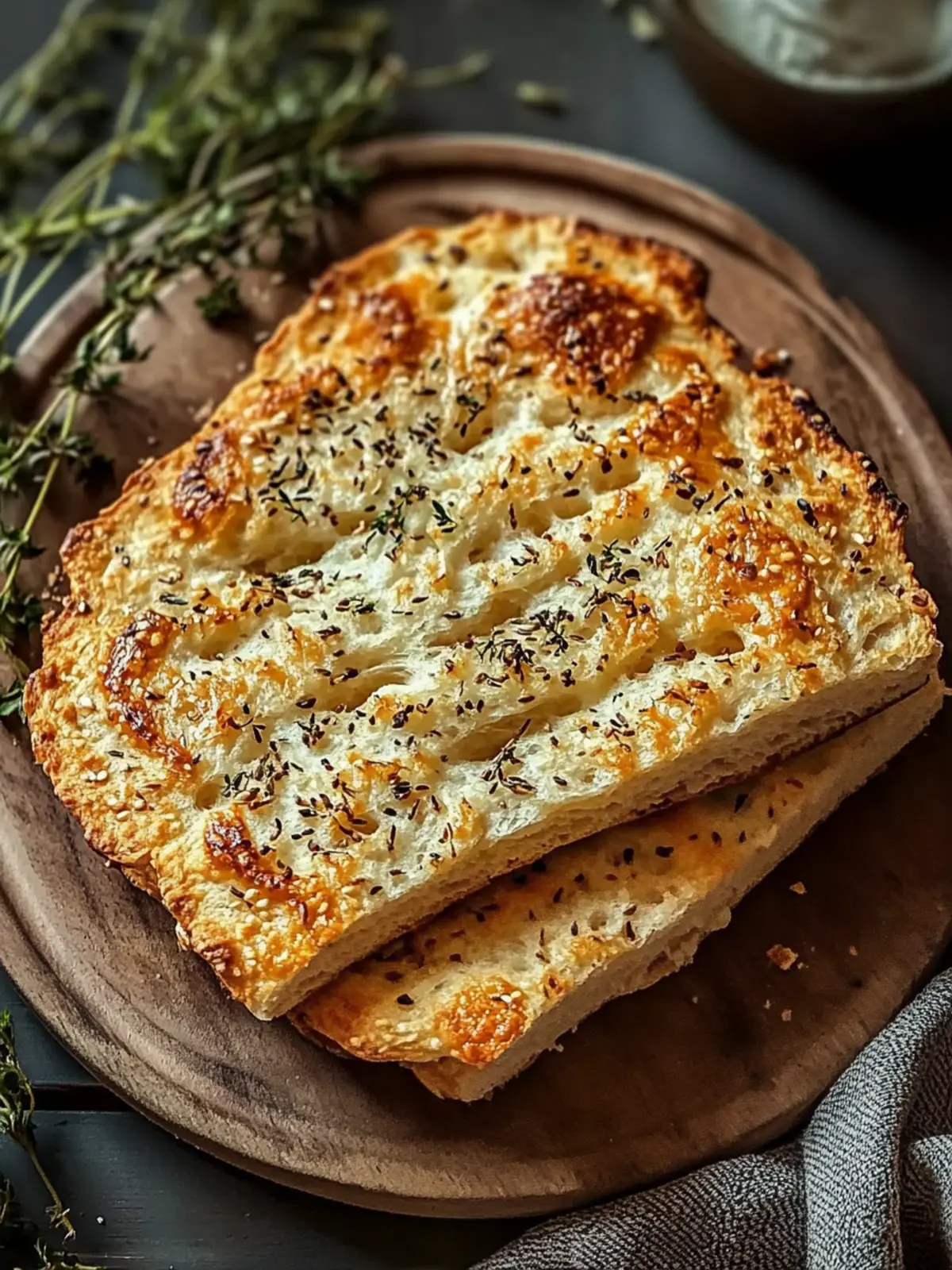 Keto Hüttenkäse-Fladenbrot