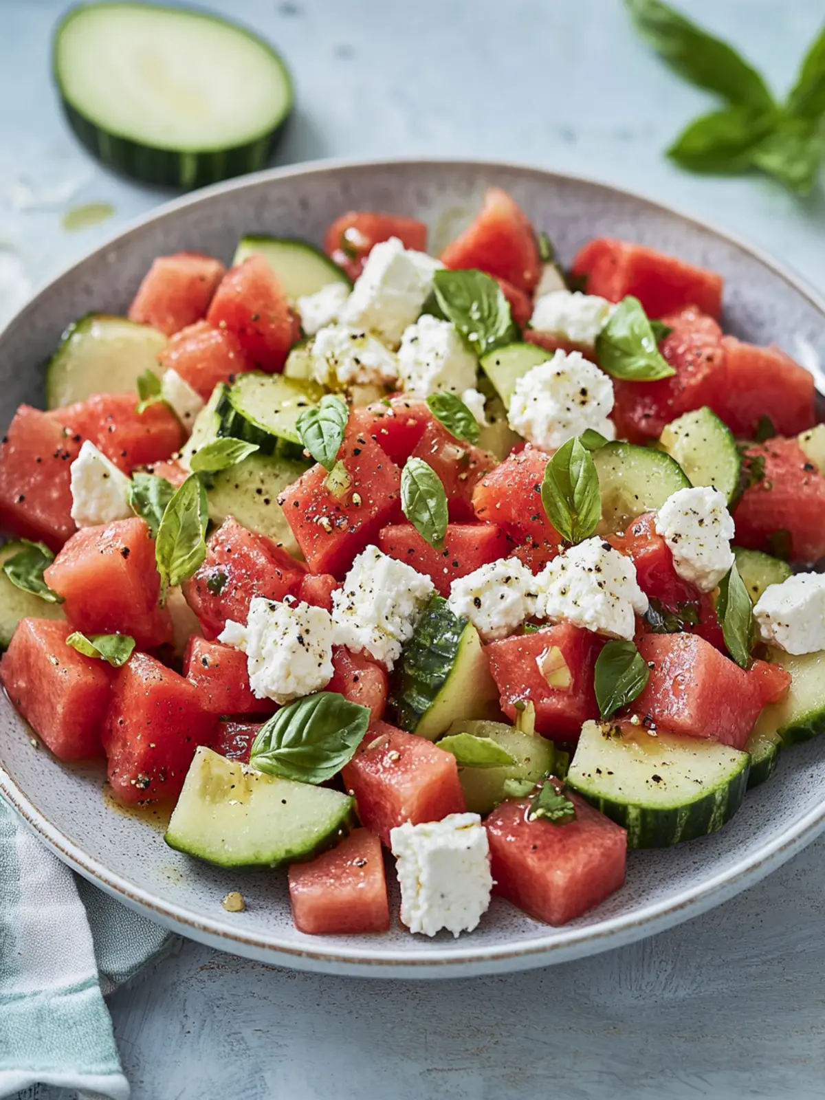 Melonen-Feta-Salat