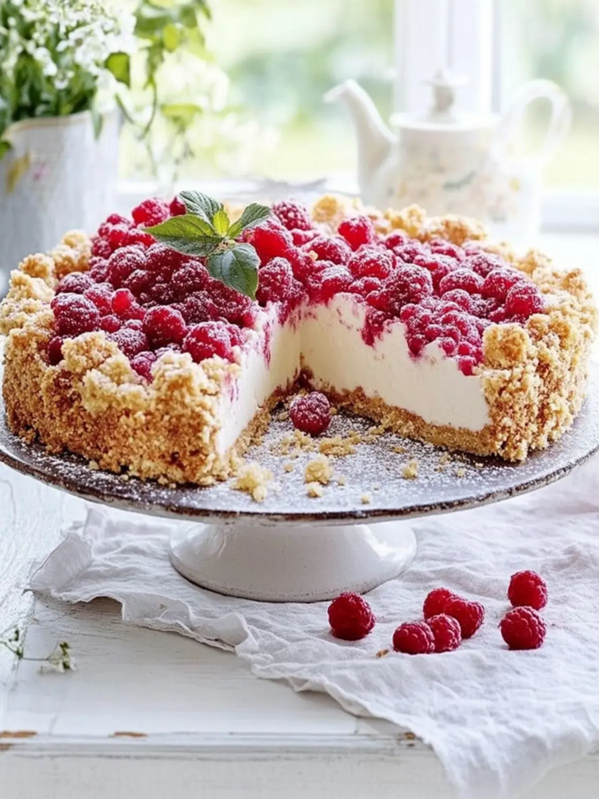 Sommerliebling: Dieser Johannisbeer-Streusel-Käsekuchen ist pure Versuchung