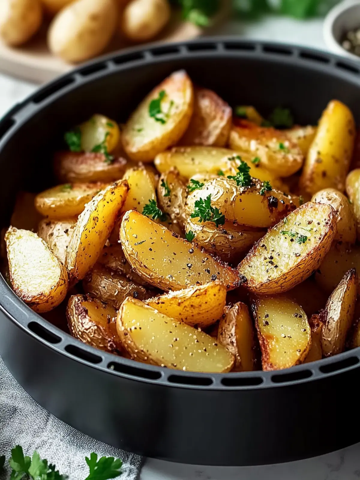 Das beste Kartoffeln Airfryer Rezept: Knusprig in Minuten
