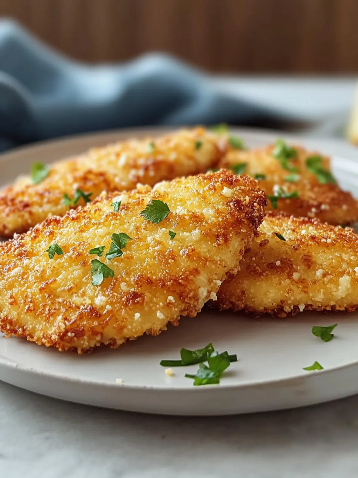 Airfryer Parmesan Hähnchen Rezept