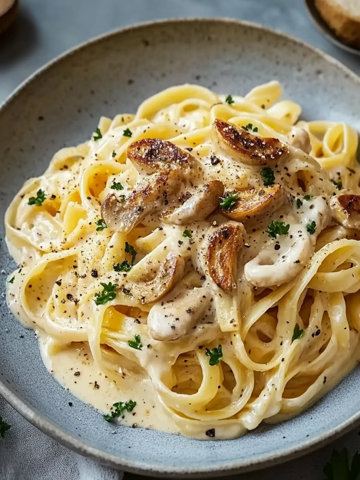 Cremige Hähnchen-Alfredo-Nudeln